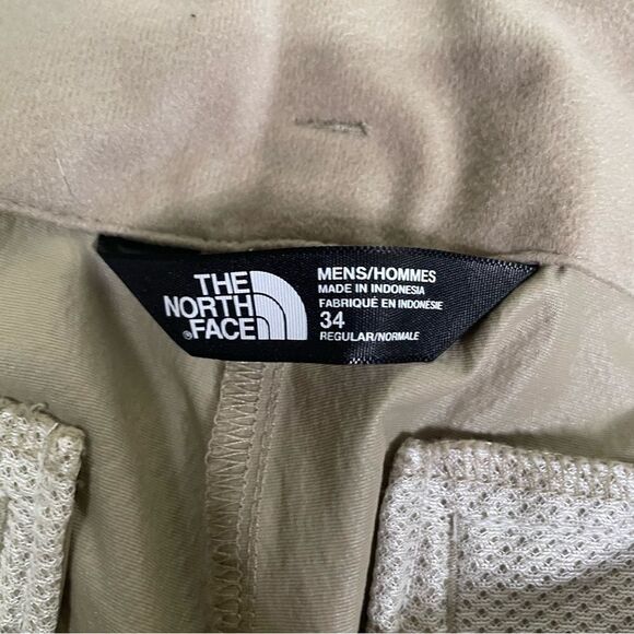 The North Face Tan Convertible Exploration Zipper Nylon Hiking Pants Men’s 34 - Picture 6 of 7